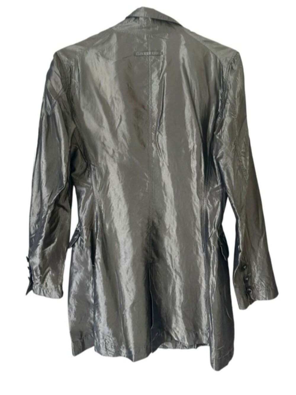JEAN PAUL GAULTIER Femme metallic double breast sinch waist blazer dress jacket - Picture 5 of 12